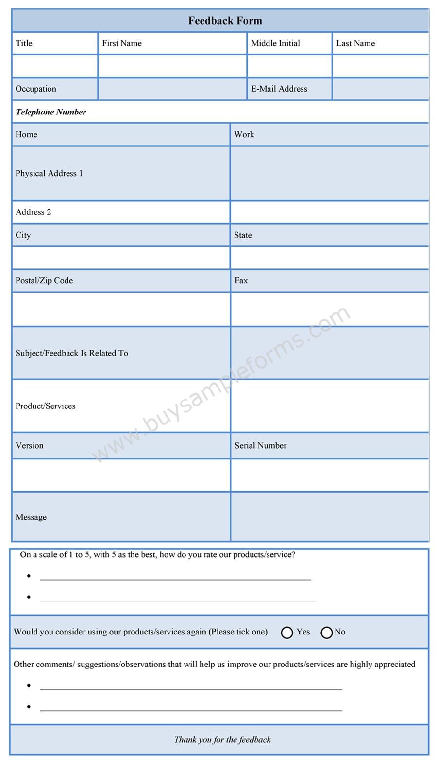 Free Php Feedback Form Download