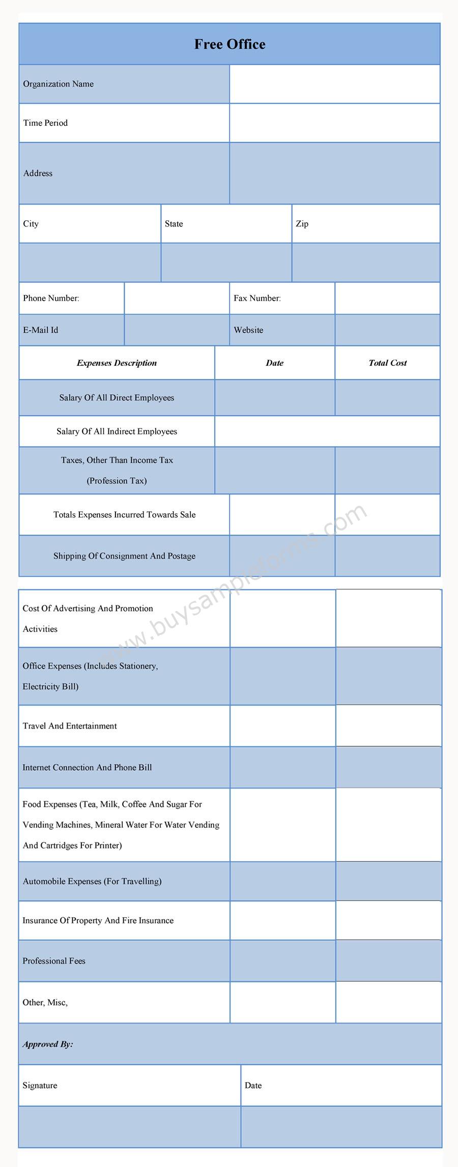 Free Printable Office Forms Printable Forms Free Online