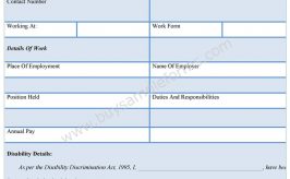 Schedule A Disability Form