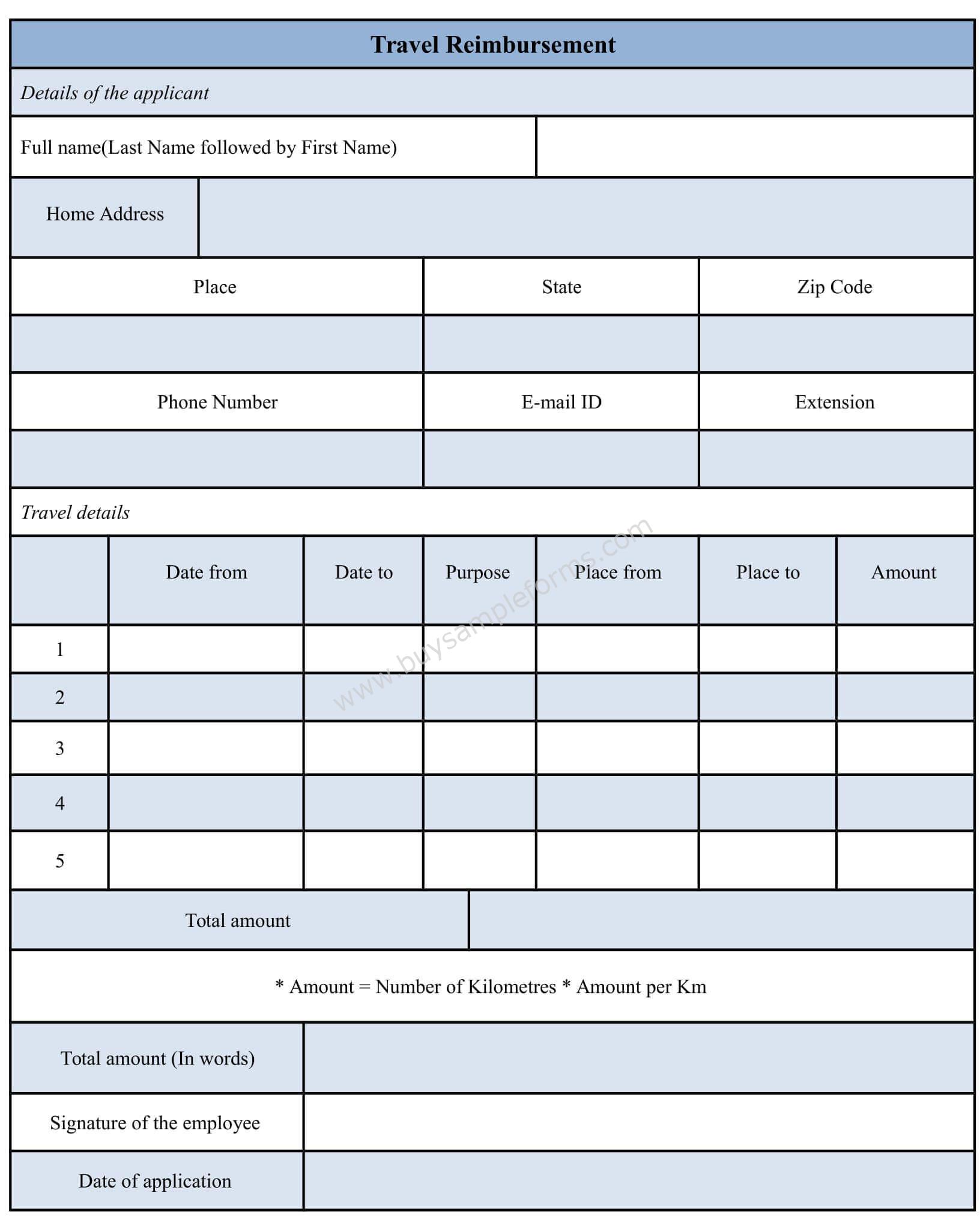 sample-travel-reimbursement-form-template