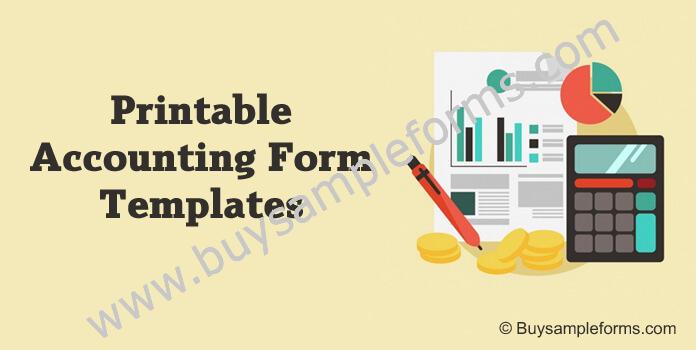 Accounting Form Examples Templates for Small Business