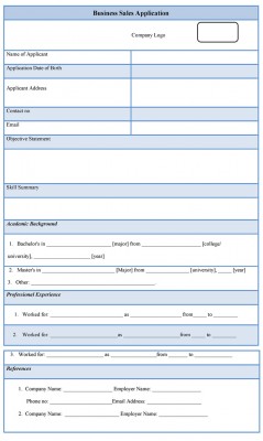 Business Sale Application Form