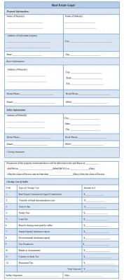 Real Estate Legal Form