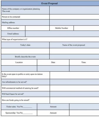event proposal form template