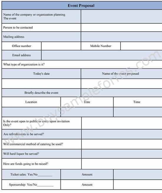 event proposal form template