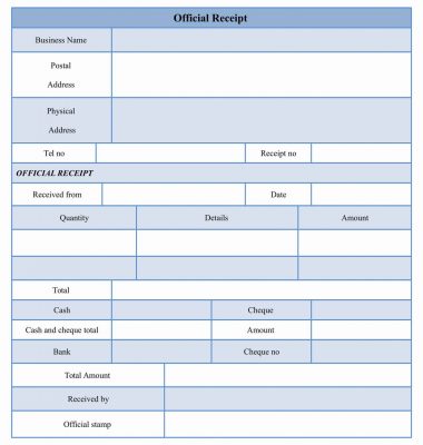 Official Receipt Template Word from www.buysampleforms.com
