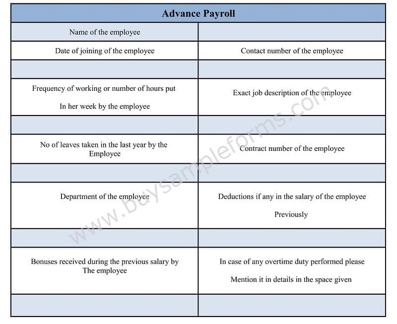 Salary Advance and Payroll Deduction Form Word Doc, sample Salary Payroll Form