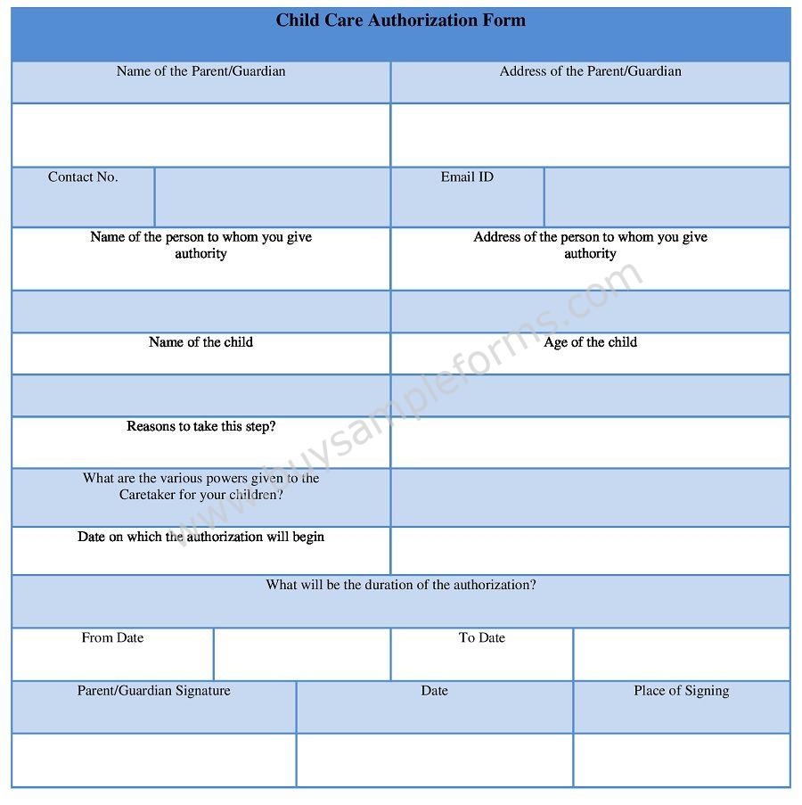 Child Care Authorization Form Template Word And PDF child-care-authorization-form-template-word-and-pdf