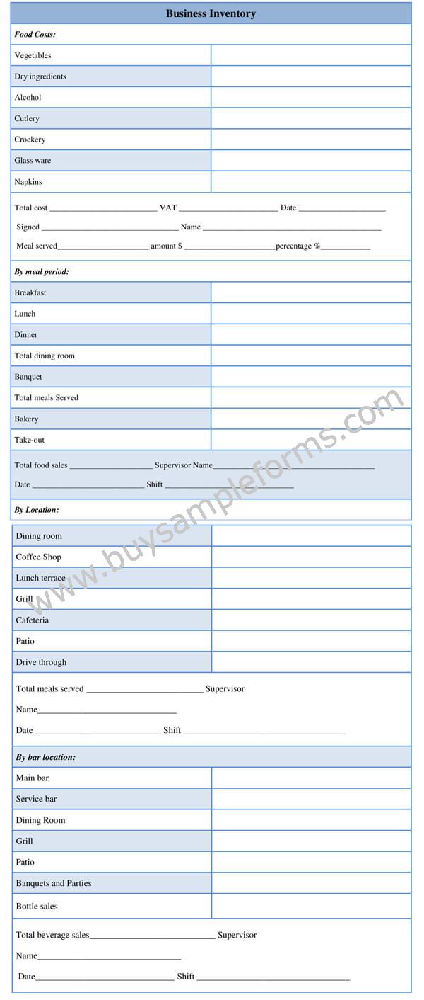 Business Inventory Form Template Word Sample Example Business Inventory Form Template Word Sample Example